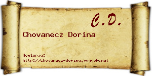 Chovanecz Dorina névjegykártya