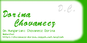 dorina chovanecz business card